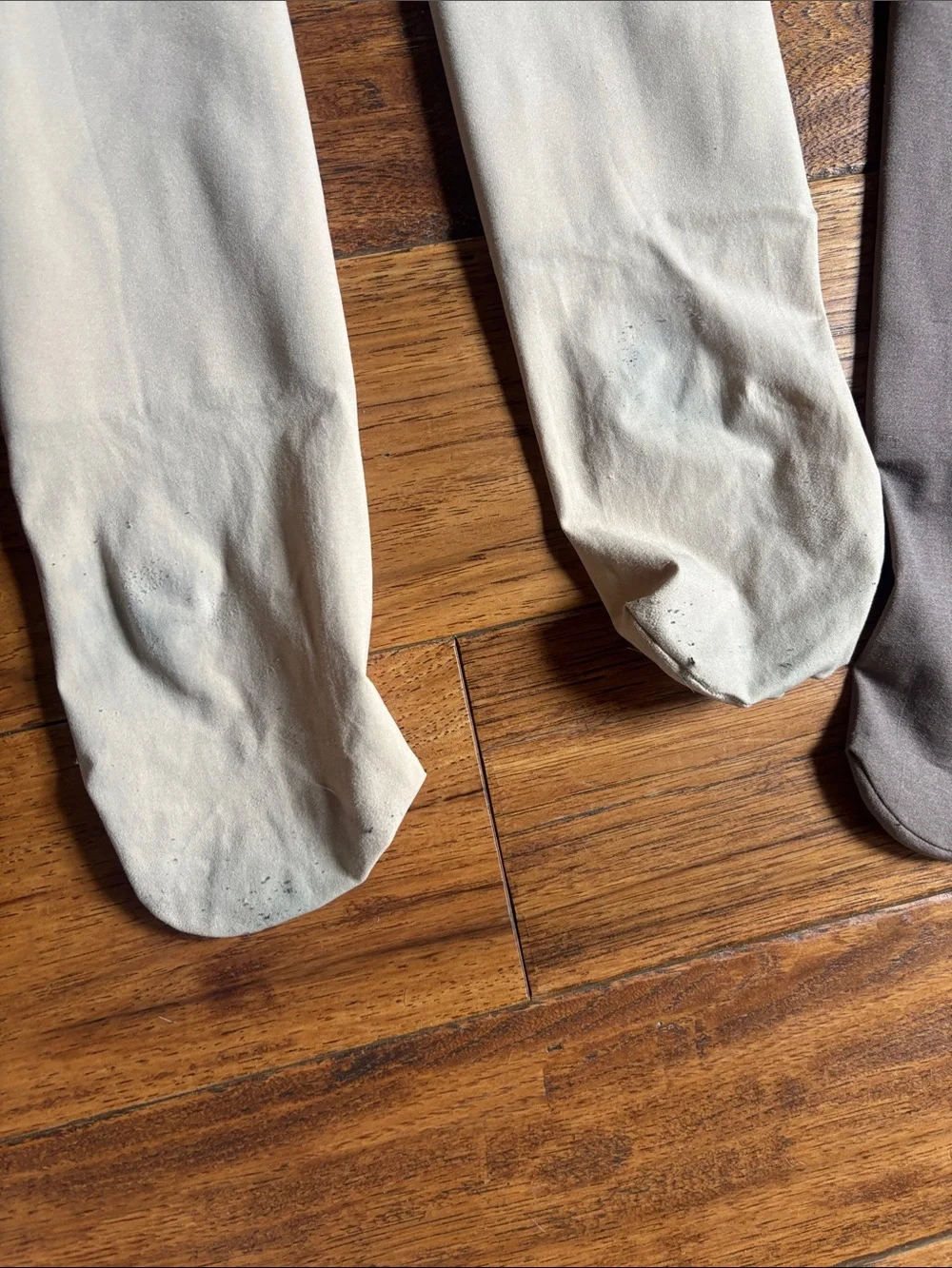 Cozy Fleece lined Tights - Cream & Brown (2-Pack)